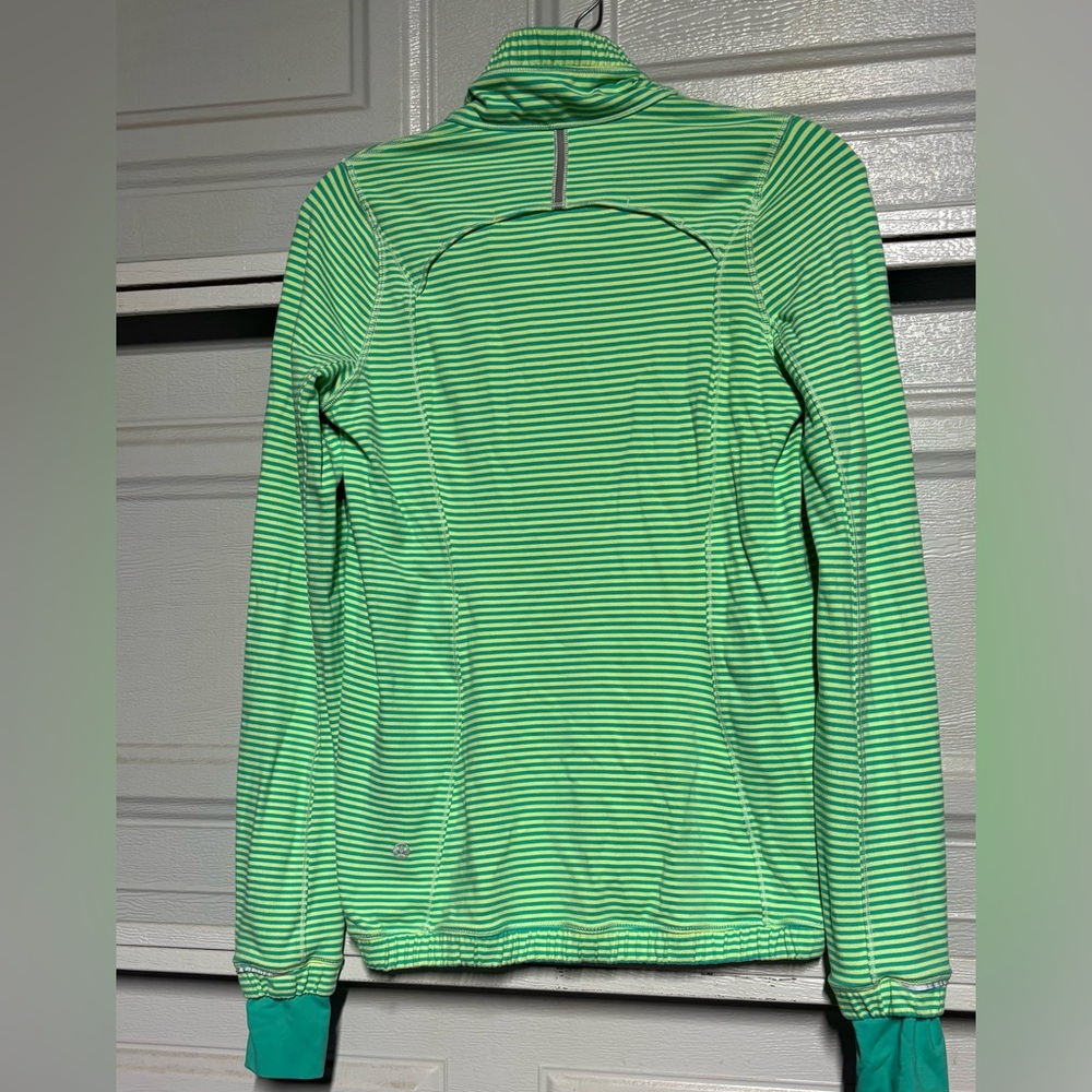 lululemon athletica Green Striped Sweater